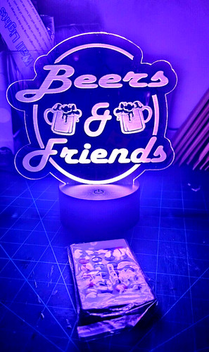 Mancave light led sign beer - light,