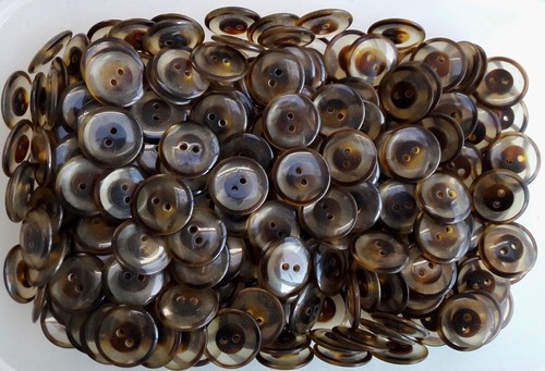 Buttons 22mm brown tortoise - buttons,