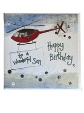 Happy Birthday To A Wonderful Son Card By Alex Clark