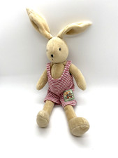 Moulin Roty Rabbit in Red Striped Swimsuit 8" Soft Toy Plush Comforter