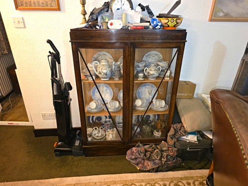 Wood glass display - wood,