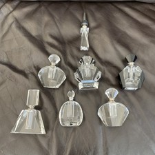 Lovely selection of  glass decorative perfume bottles with stoppers