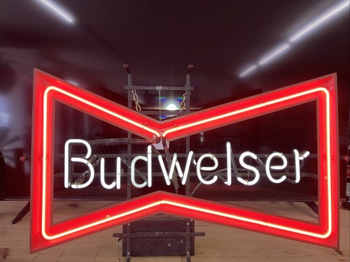 Budweiser bow tie neon - budweiser,