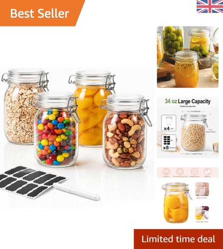 Elegant 34oz airtight mason - elegant,