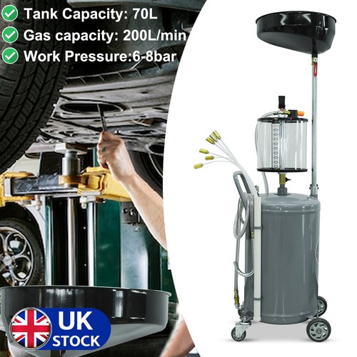 Oil drain tank garage 80l - 80l, air
