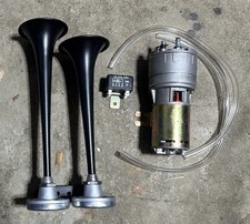 12 Volt Air Horns 2 Tone Emergency Police Fire Ambulance SEV Marchal 12V Horn UK