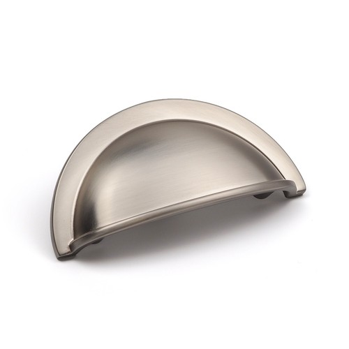 Nickel cup handle - 10, brushed
