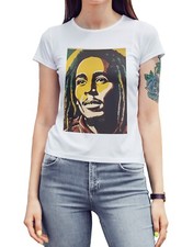 Bob Marley Art T-Shirt Original Pop Art Painting Holiday Reggae Music Gift