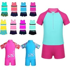 Kids Girls Rash Guard Sunsuit Swimsuit UV Protect Surfing Bathers Beach Swimwear