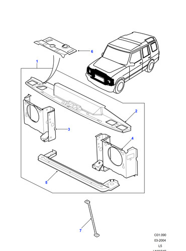Land rover genuine crossmember - genuine,