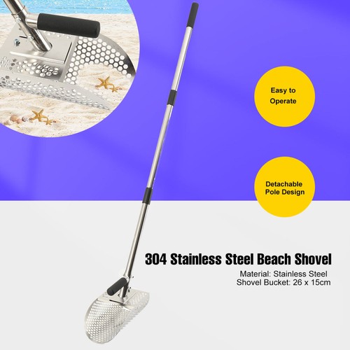 Beach sand scoop shovel - beach, metal