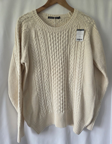 Woolovers cable knit crew neck - cable,