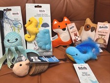 6-Pack Cat Kitten Scratch and Interactive Toys Bundle Soft Octopus Toy Teaser