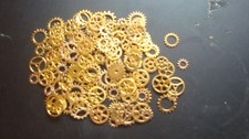 170 gold plated steampunk cogs and gears sizes 10mm and 8mm