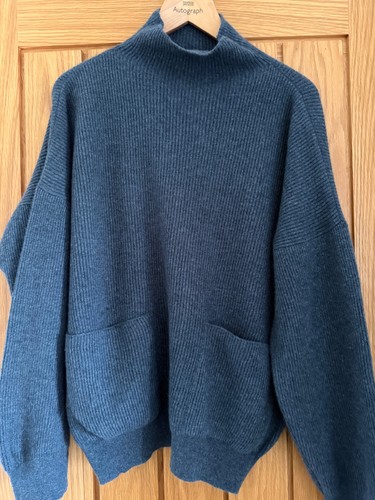 Brora cashmere ribbed funnel - ribbed,