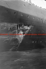 F010225 RMS Olympic After The Collision With HMS Hawke