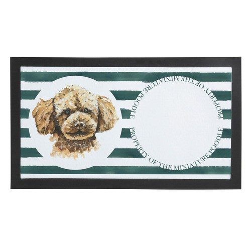 Miniature poodle pet bowl mat - pet,