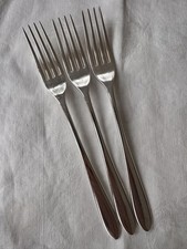 David Mellor Cutlery Table Forks Pride Silver Plated x3