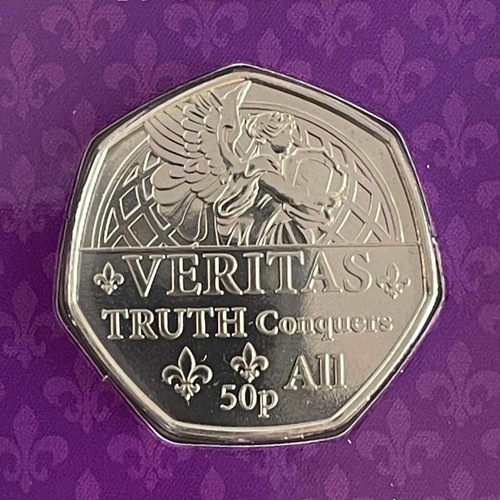50p 2022 coin - 2022, veritas