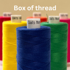 Coats Moon box overlocking and