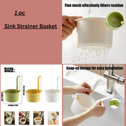 Sink hanging strainer basket - sink,