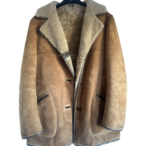 Brown sheepskin coat size - brown,