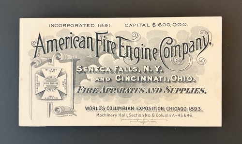 American fire engine company - fire,