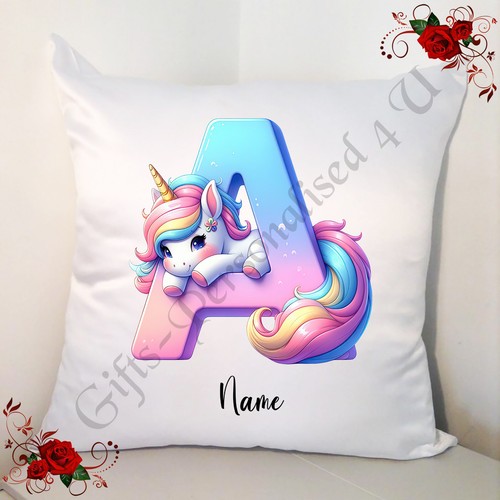 Personalised white cushion - personalised, 18"