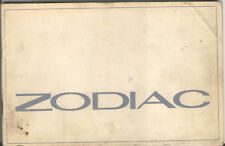 Ford Zodiac Mk 4 1966 original Owners Handbook No. 73496/766 DOM