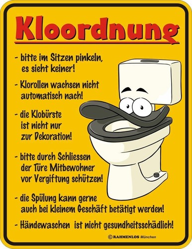 Sign toilet order funny - wc,