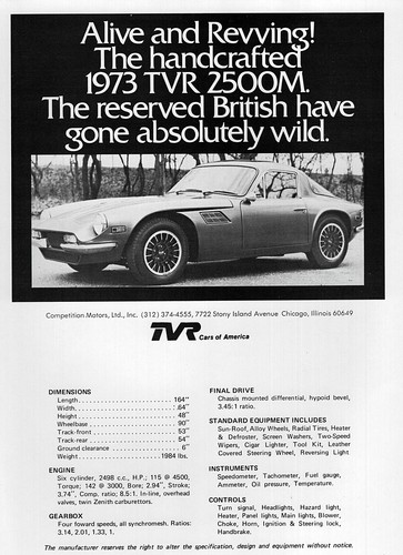 1973 tvr 2500 original - tvr,