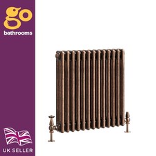 Copper Traditional 3 Column Radiator Horizontal Vertical Central Heating Rad