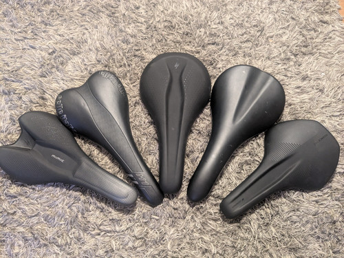 Job lot bicycle saddles - lot,