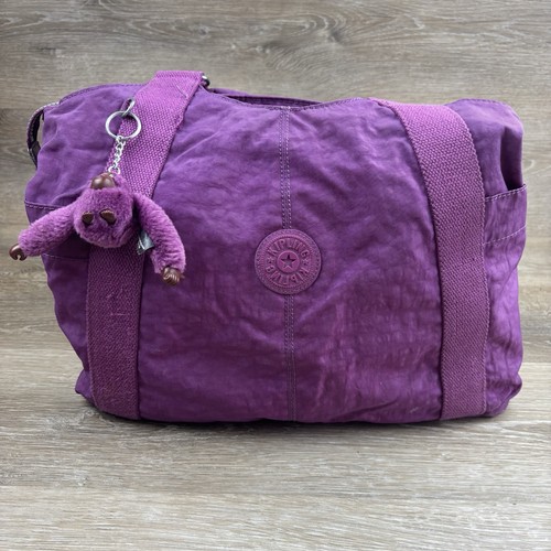 Kipling purple hand bag - purple,