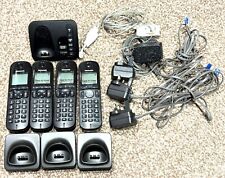 PANASONIC KX-TGC224EB DIGITAL CORDLESS PHONE + 3 ADDITIONAL HANDSETS