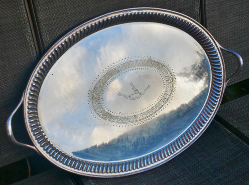 Huge silverplate tray - ,, william