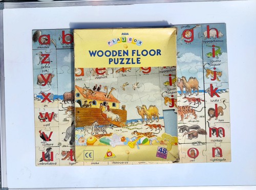 Vintage wooden noahs ark - vintage,