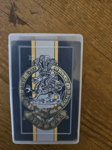 Queens regiment playing cards - ,