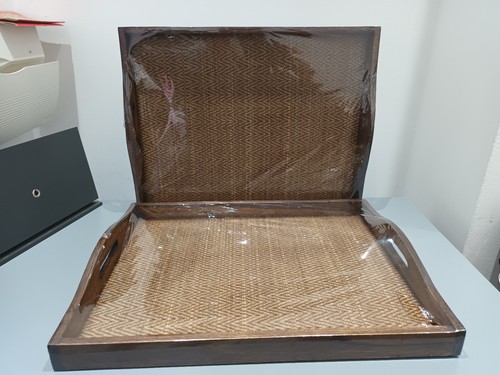 Set large wooden trays - 2,