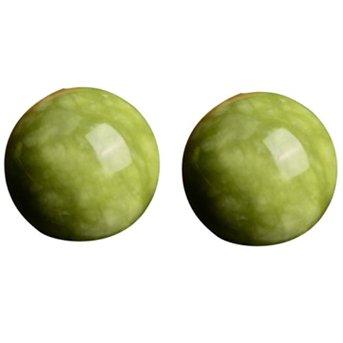 2pcs marble jade baoding - jade,