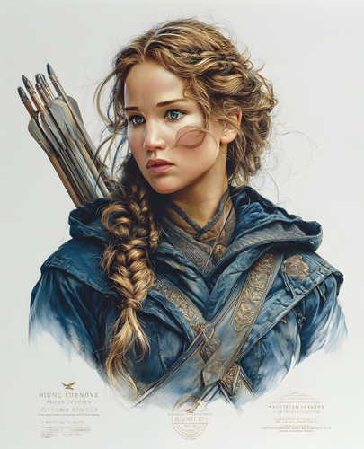 Katniss everdeen with braided - everdeen,