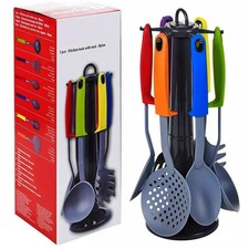 7PCS Silicone Kitchen Utensil Set Non-Stick Cooking Baking Tools Spatula