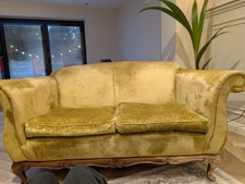 Vintage Velvet 2 Seater Settee