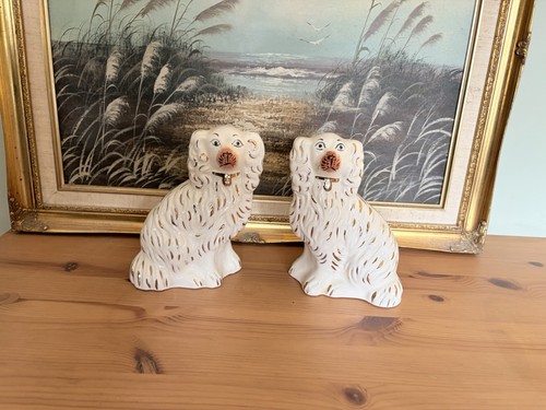 Pair white and gold - pair,