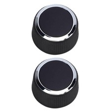 Stereo Control Knob Volume Button Set for Car Radio 2 Pieces Adjustable