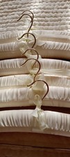 Luxury Cream Satin Padded Hanger for evening or wedding clothes