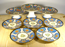 Noritake Decorative Plate Set - THREE Stands SIX Plates