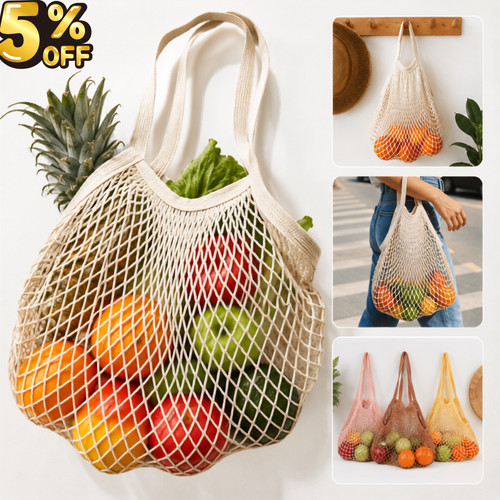 1pc mesh net bag reusable - 1pc,
