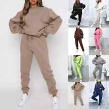 Womens Ladies Long Sleeve Winter Lounge Wear Tracksuit Set Casual Two Piece New