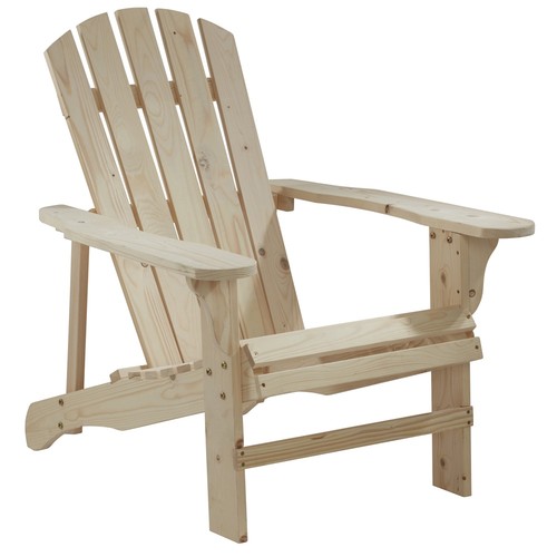 Wooden adirondack chair - chair,